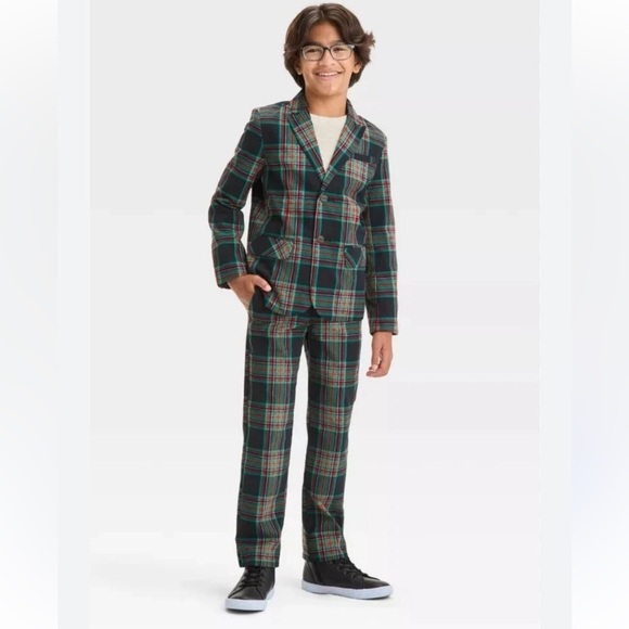Cat & Jack Other - Cat & Jack Multicolor Plaid Suit Boys SZ 5